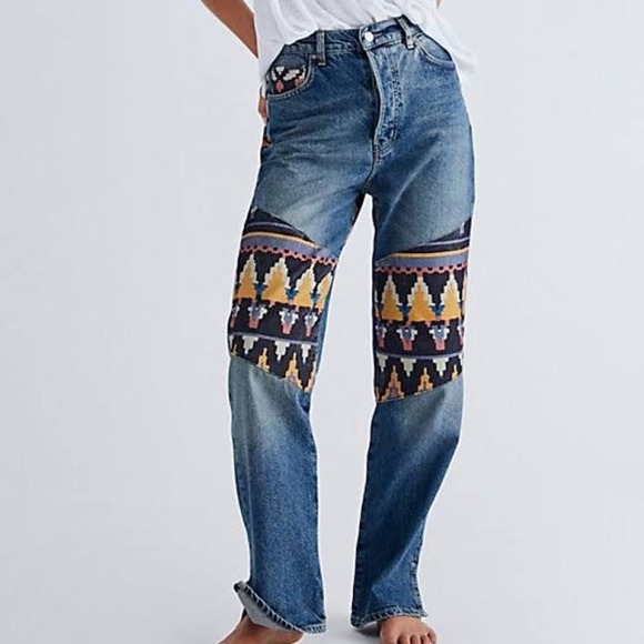 Free People Rocky Mountain Straight Leg Jeans - Picture 14 of 16